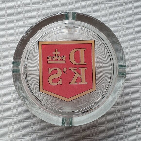 ROUND DK's Cigarette Ashtray Glass - Picture 2 of 2